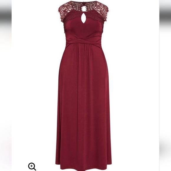 AVENUE PLUS SIZE ESTELLA Lace Maxi Dress - Picture 4 of 7